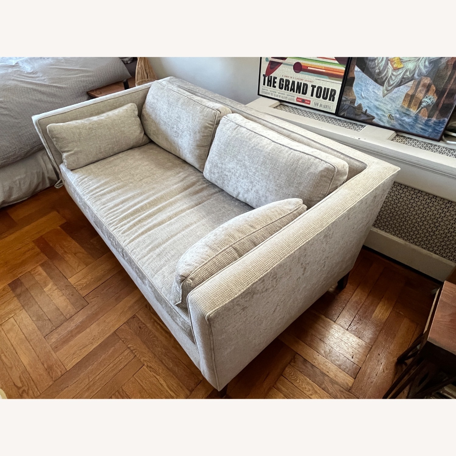 Edward Wormley Taupe Tuxedo Arm Sofa - image-4
