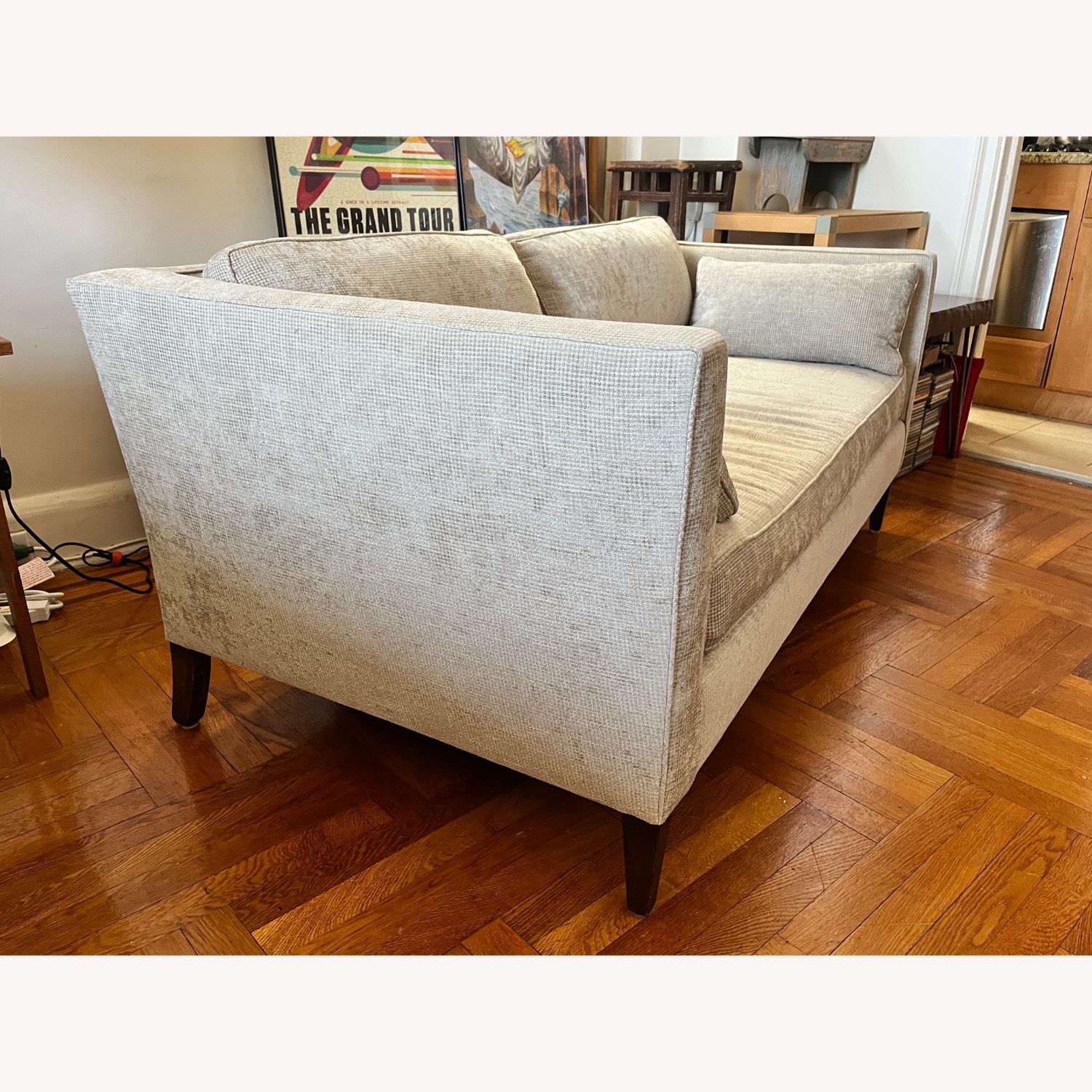 Edward Wormley Taupe Tuxedo Arm Sofa - image-2