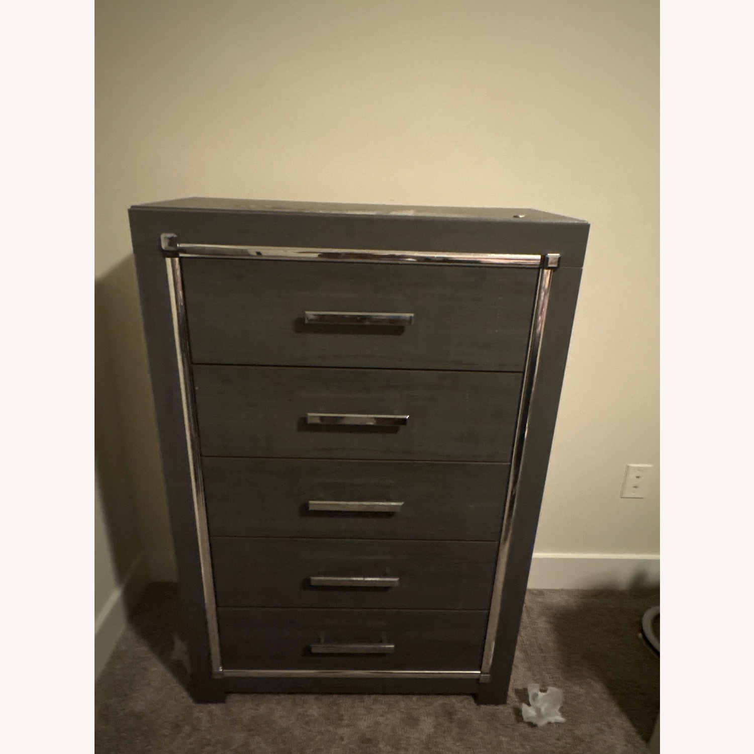 Ashley Furniture Lodanna Light Gray Wood Dresser - image-1
