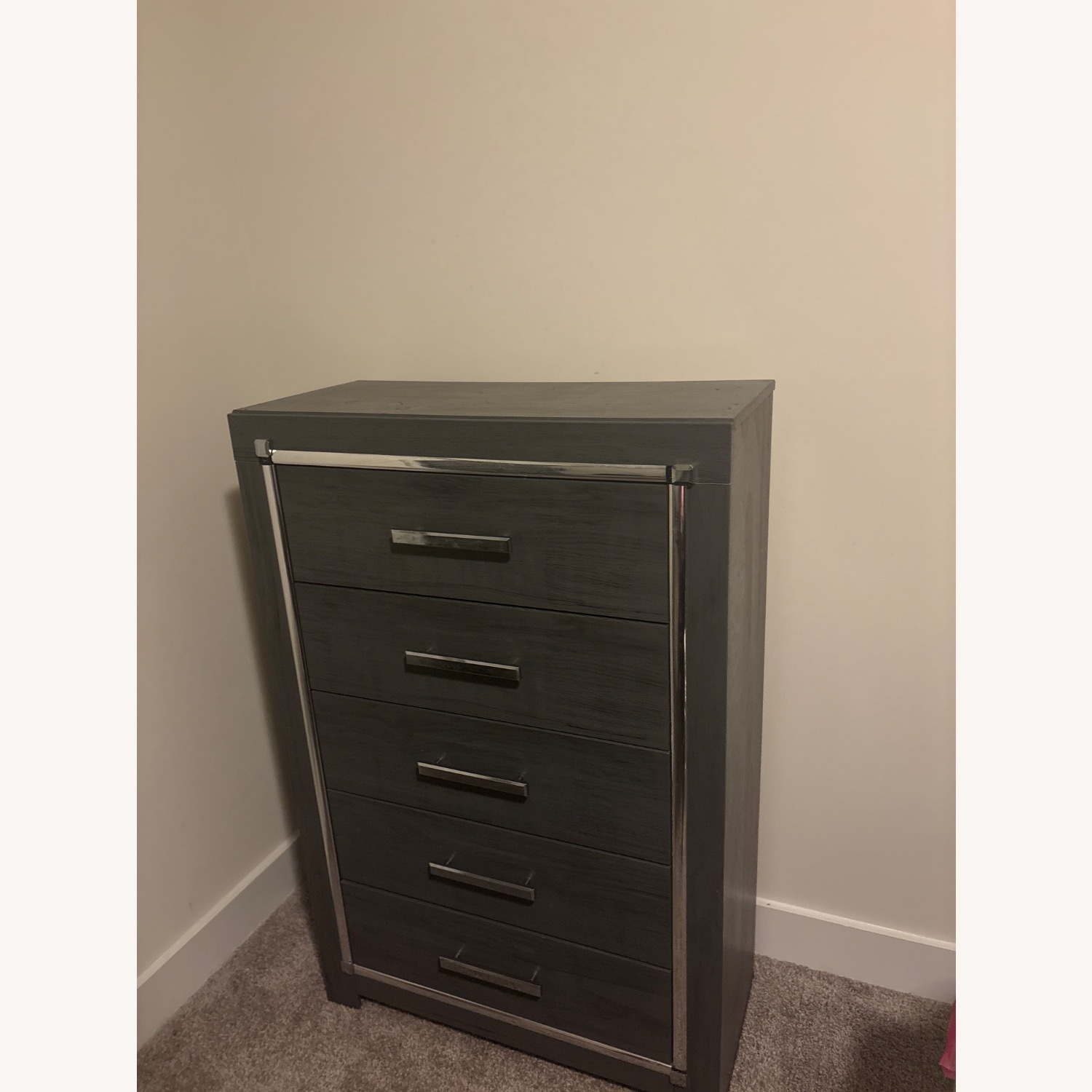 Ashley Furniture Lodanna Light Gray Wood Dresser - image-2