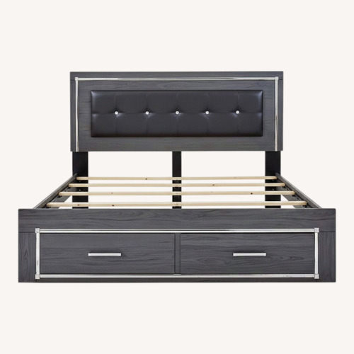 Used Lodanna Queen Upholstered Panel Bed for sale on AptDeco