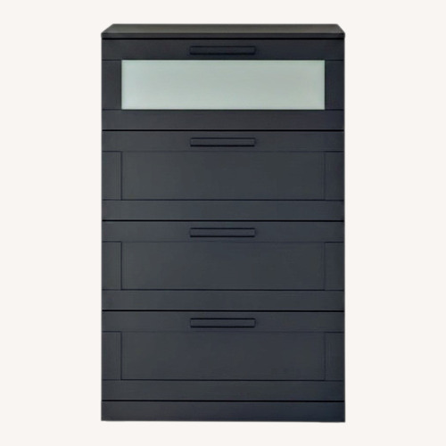 Used IKEA Brimnes 4 Drawer Black Dresser for sale on AptDeco