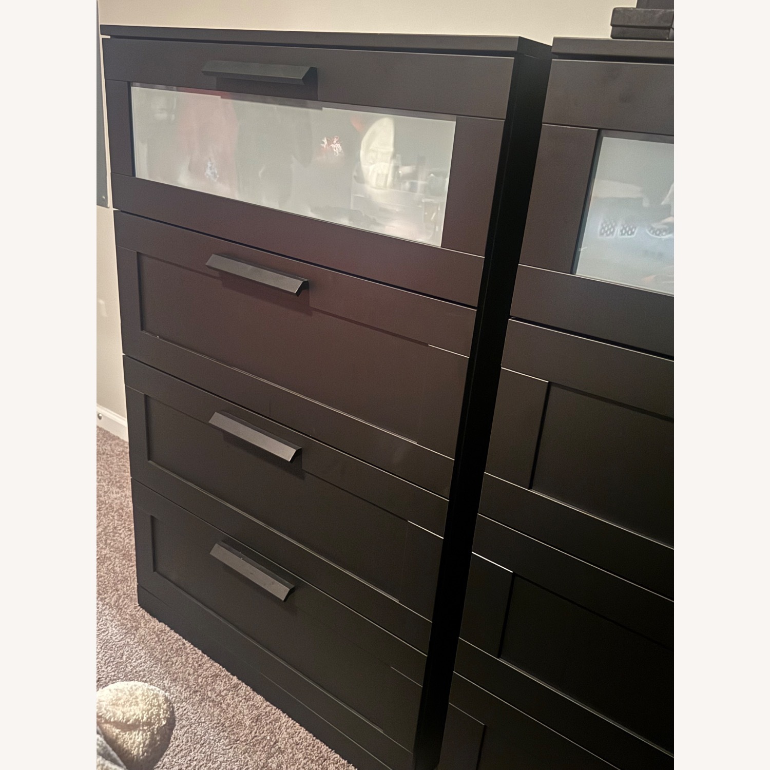 IKEA Brimnes 4 Drawer Black Dresser - image-4