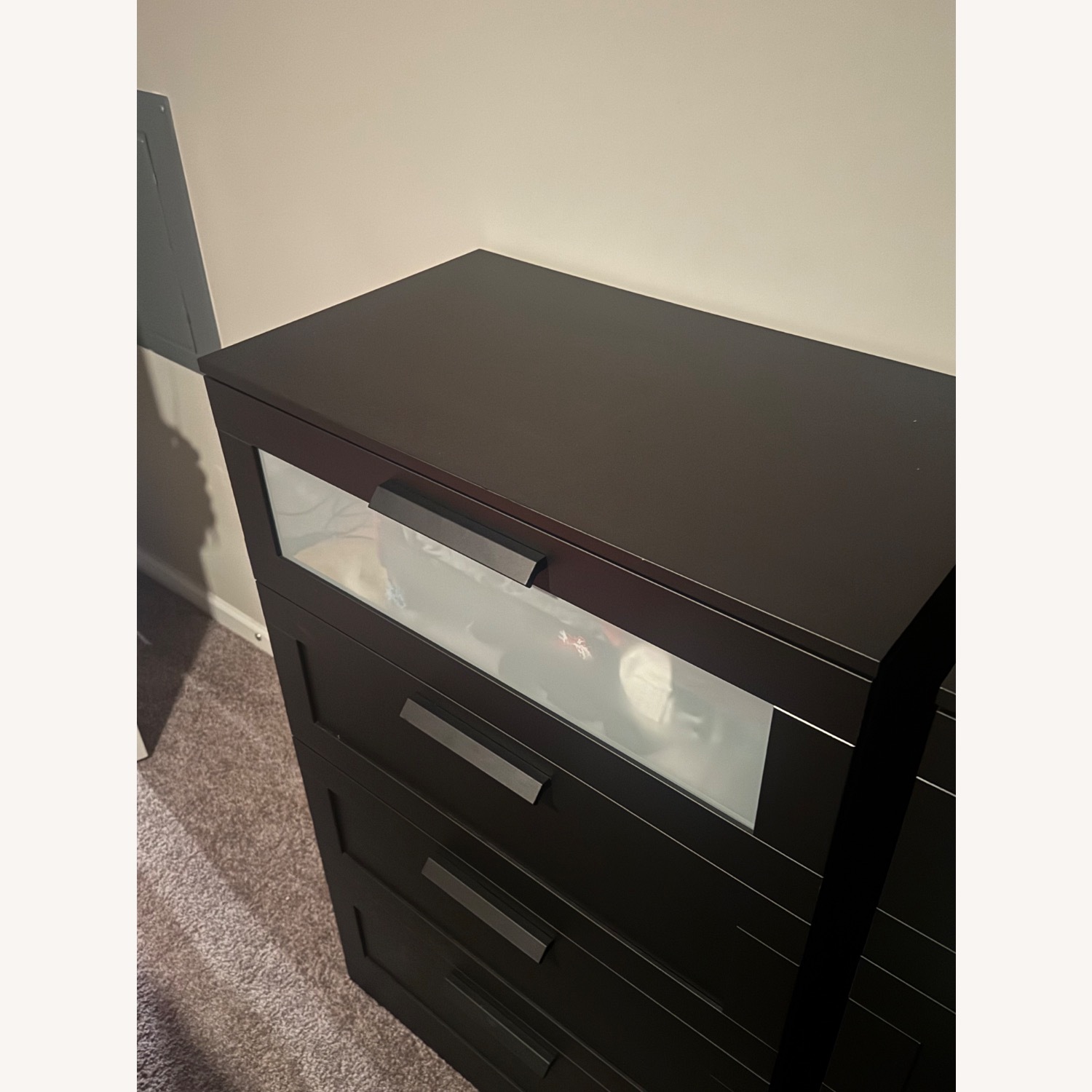 IKEA Brimnes 4 Drawer Black Dresser - image-1