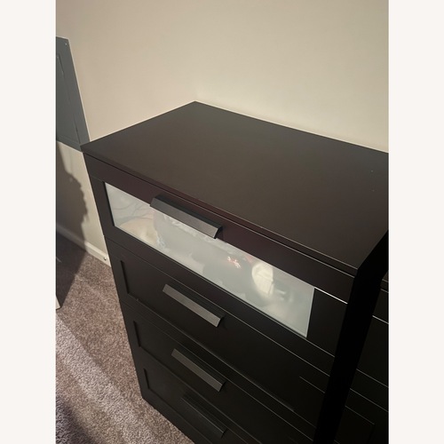 Used IKEA Brimnes 4 Drawer Black Dresser for sale on AptDeco