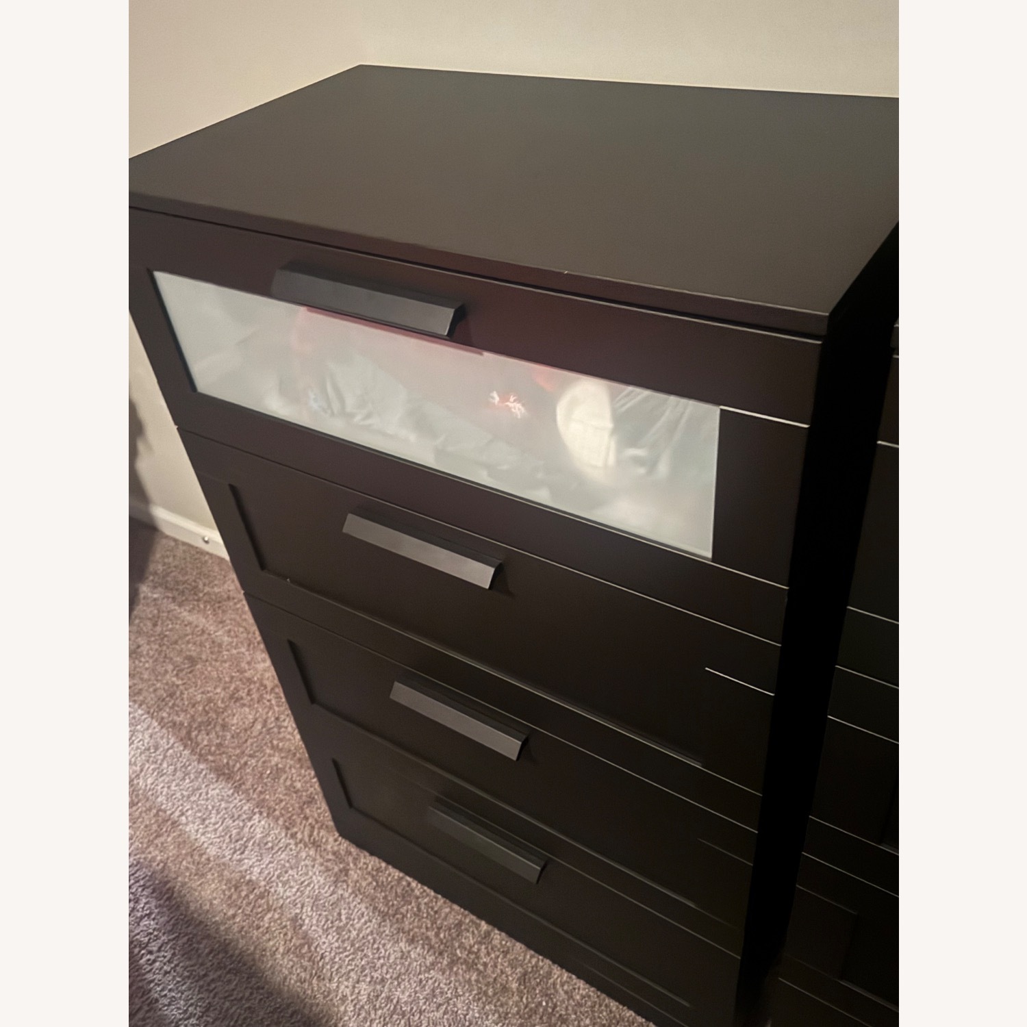 IKEA Brimnes 4 Drawer Black Dresser - image-3