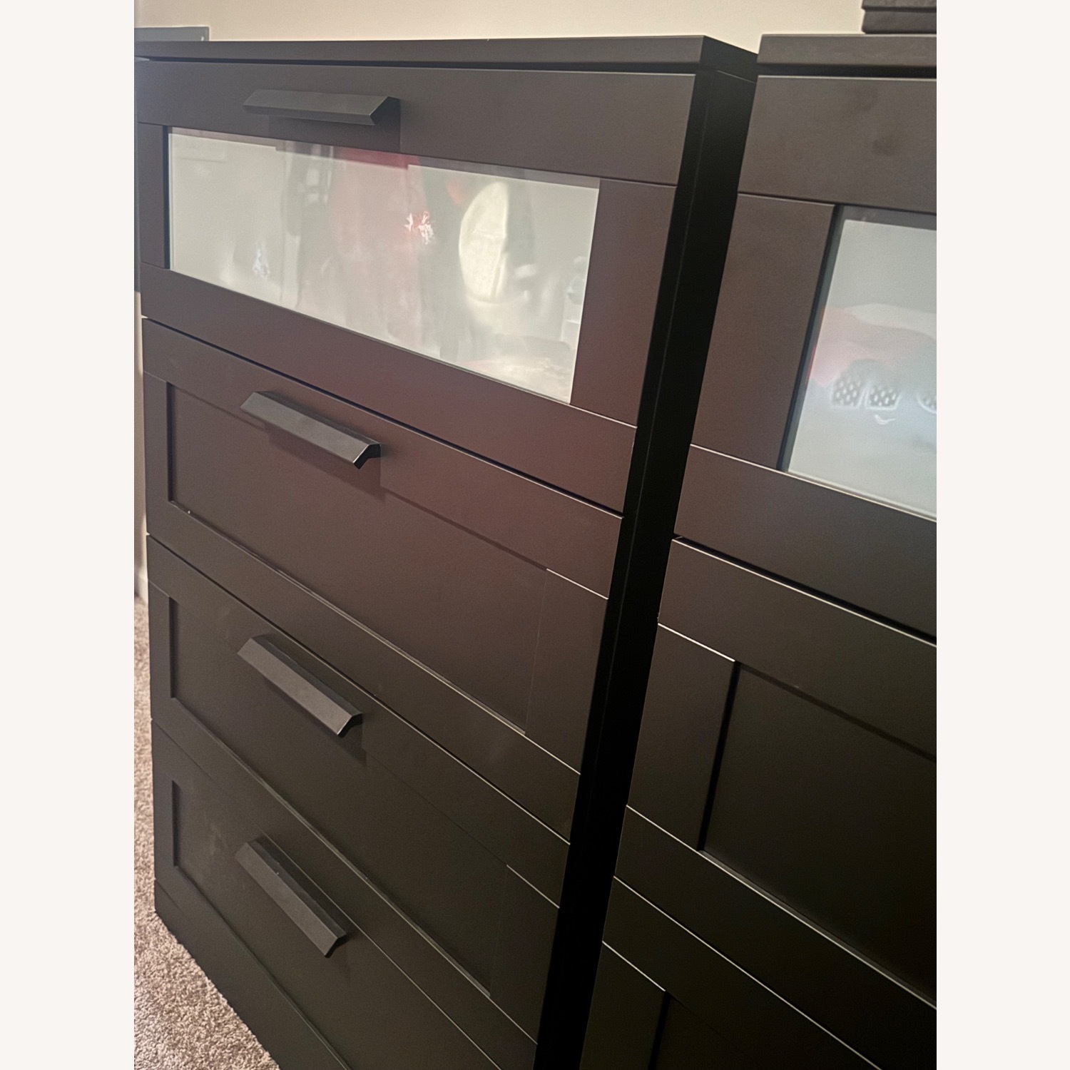 IKEA Brimnes 4 Drawer Black Dresser - image-2