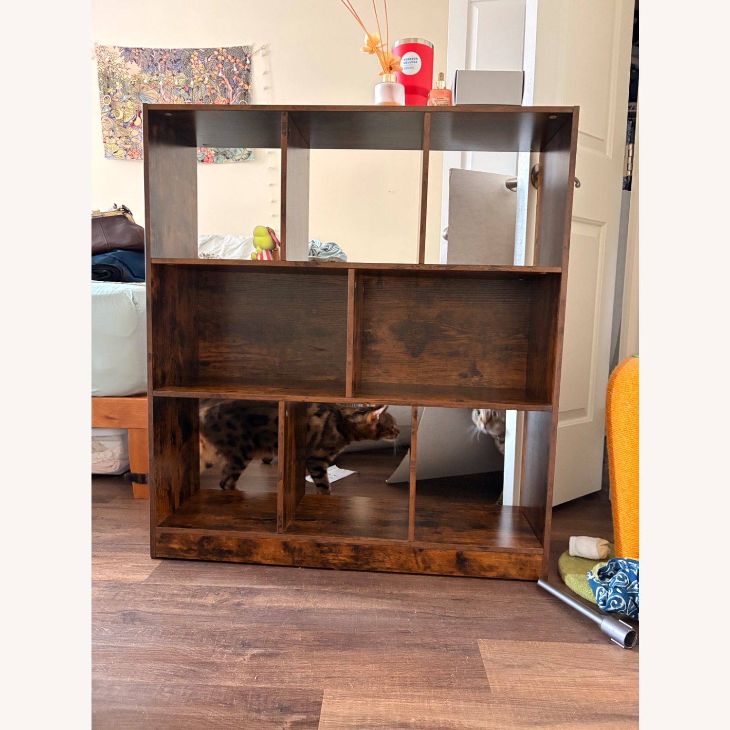 Pottery Barn Dark Brown Wood Bookcase - image-1