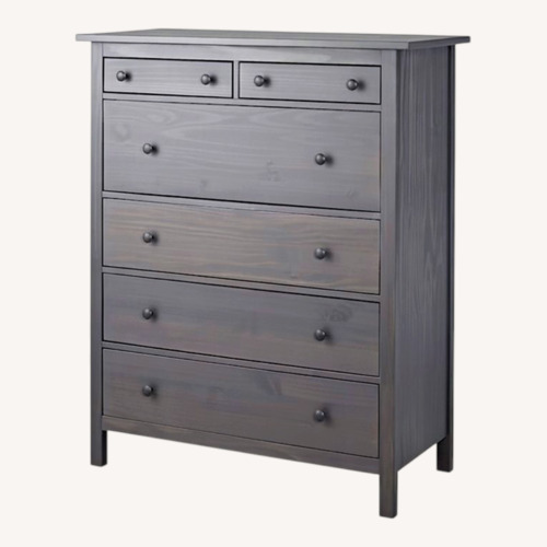 Used IKEA Hemnes Dark Gray Wood Dresser for sale on AptDeco