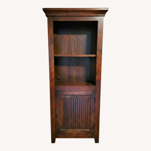 Used Dark Brown Wood Bookcase for sale on AptDeco