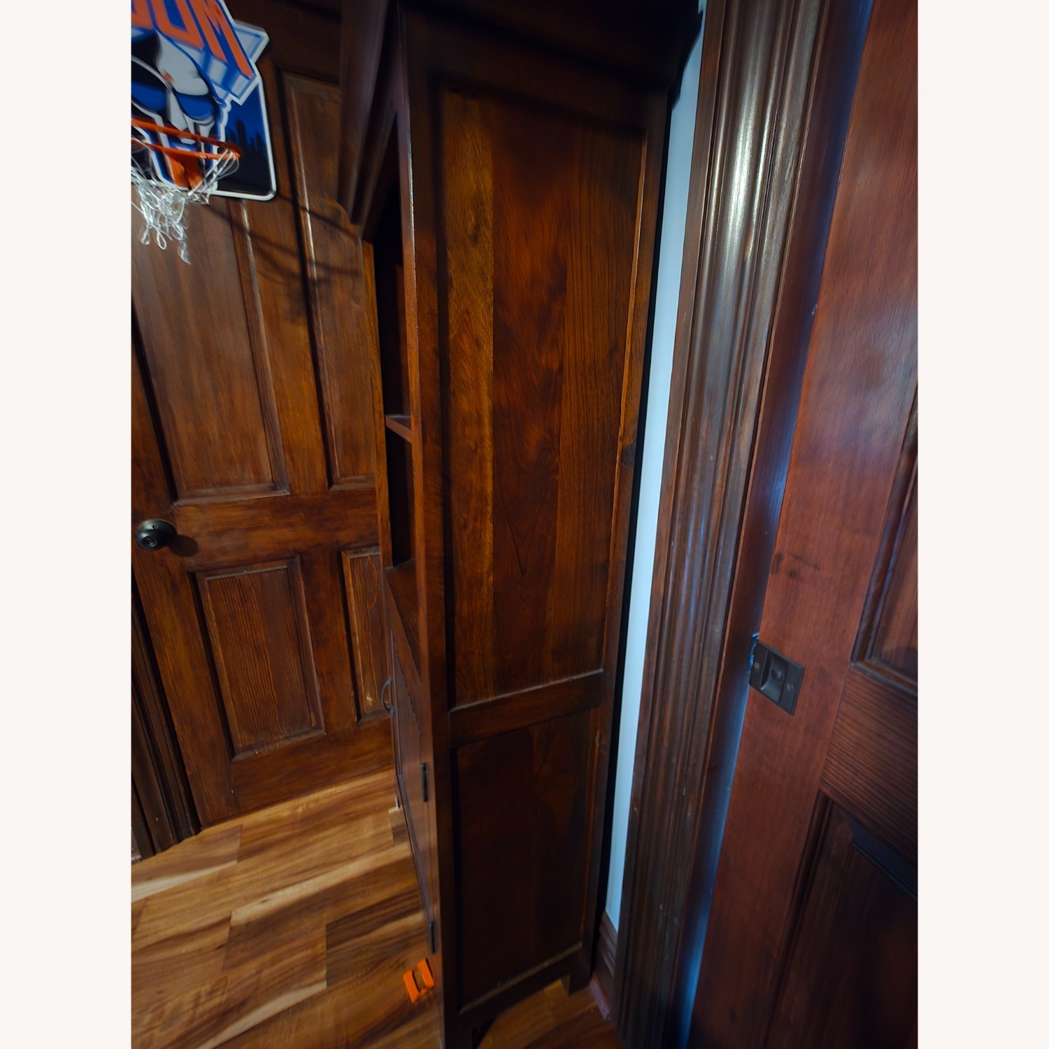 Dark Brown Wood Bookcase - image-2