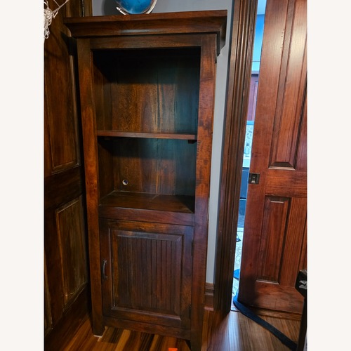 Used Dark Brown Wood Bookcase for sale on AptDeco