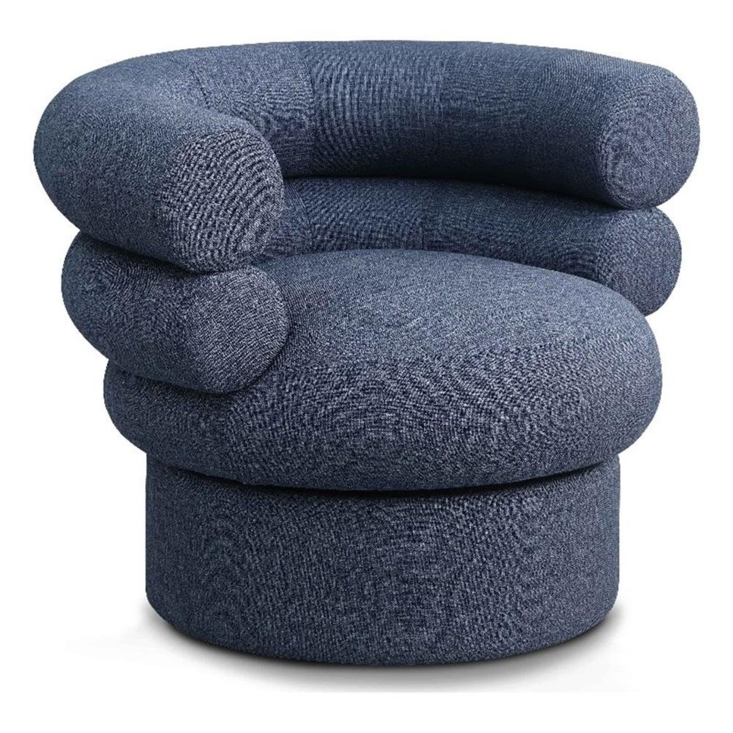 Custom Navy Blue Swivel Chairs - image-8