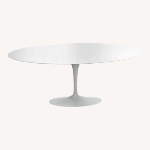 Used Knoll Saarinen White Wood Dining Table for sale on AptDeco