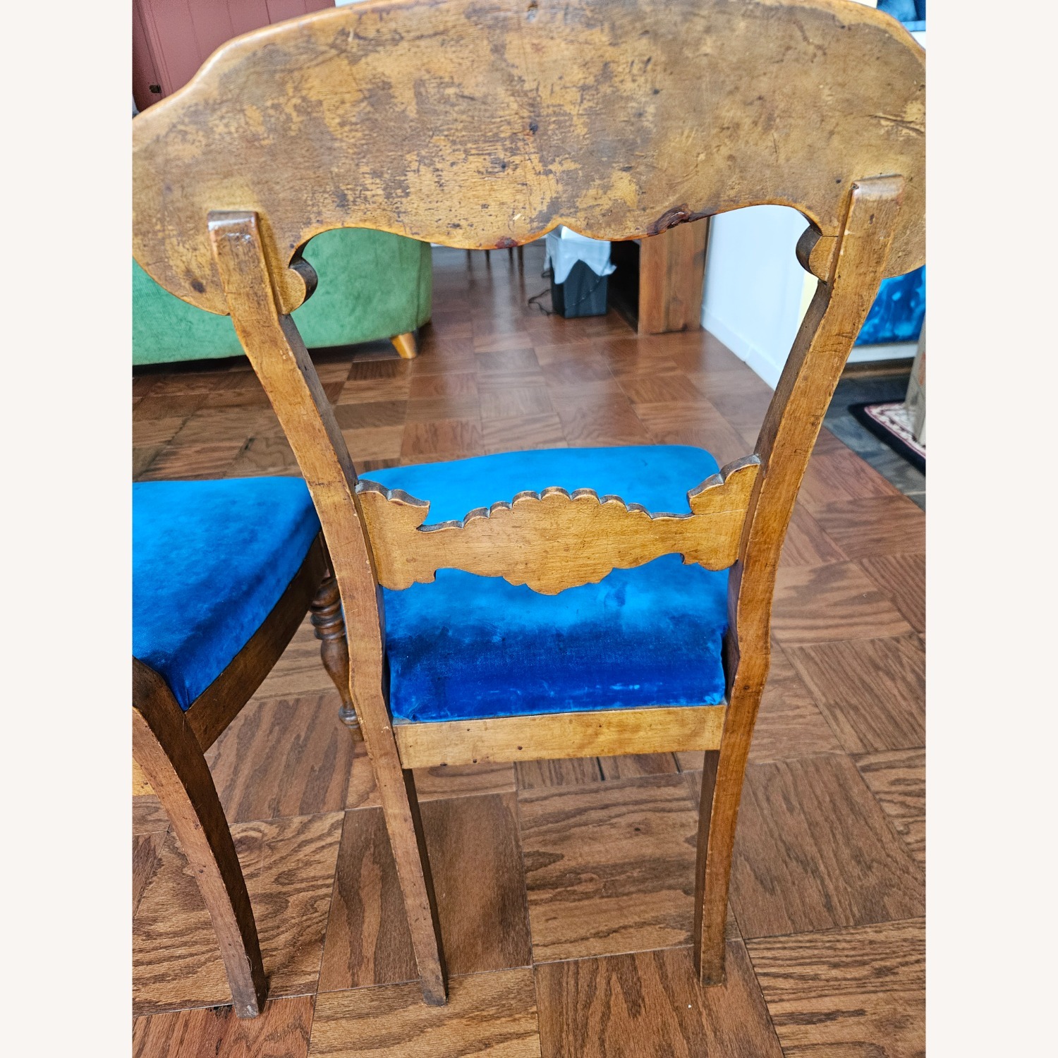 Vintage/Antique Finds Wood Dining Chairs - image-4