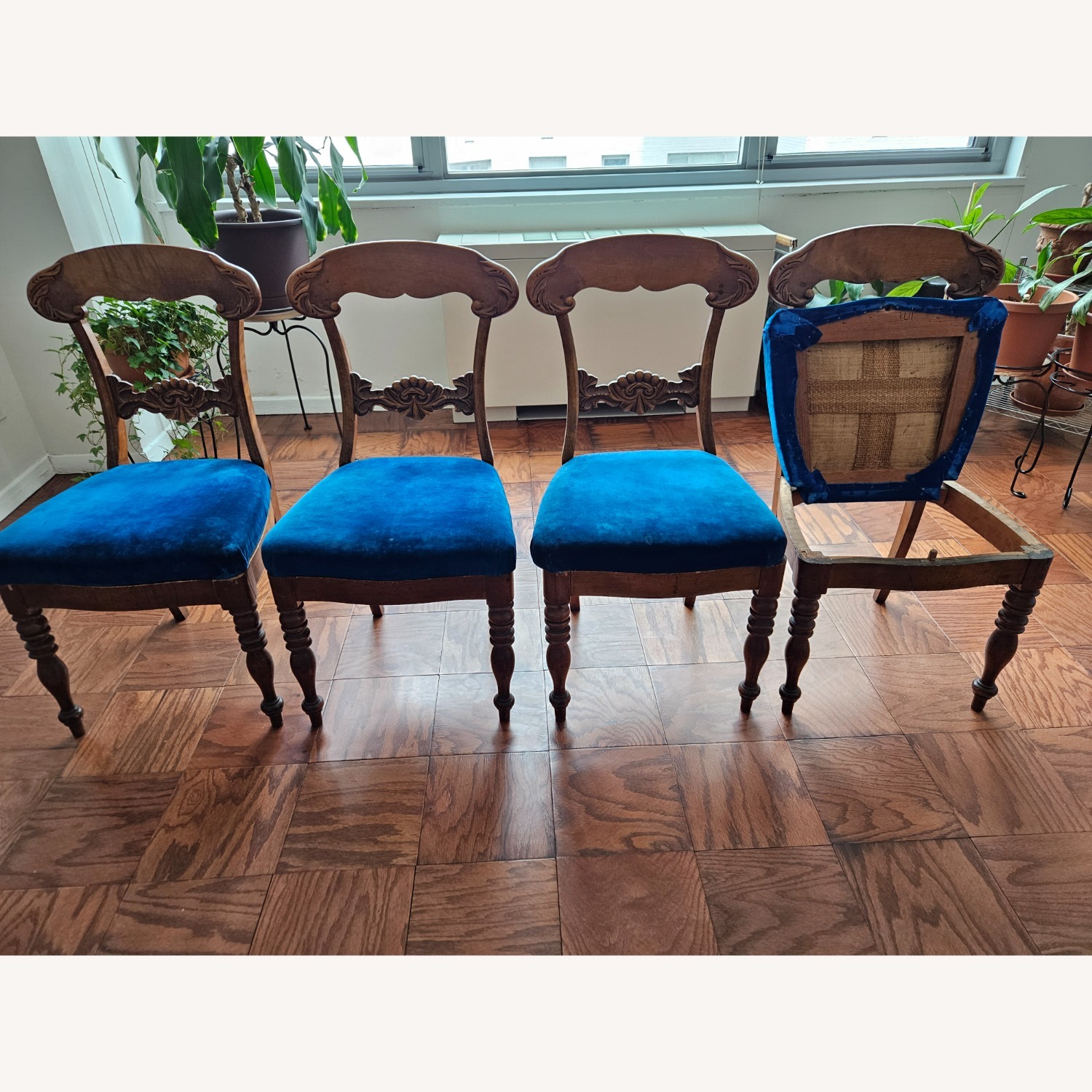 Vintage/Antique Finds Wood Dining Chairs - image-1