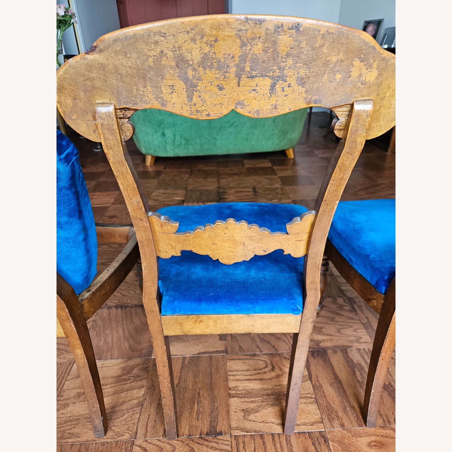 Vintage/Antique Finds Wood Dining Chairs - image-6