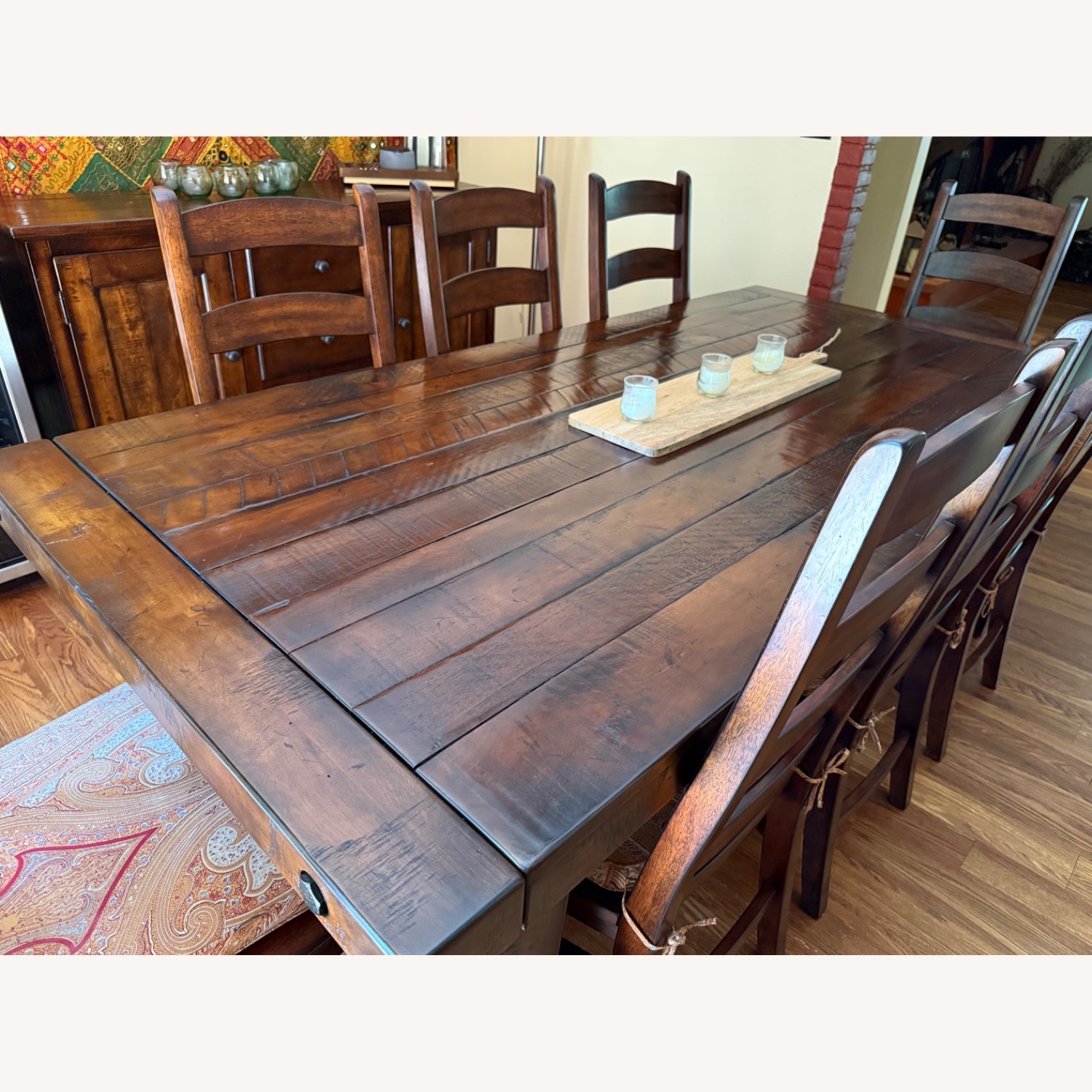 Pottery Barn Benchright Wood Dining Set - image-4