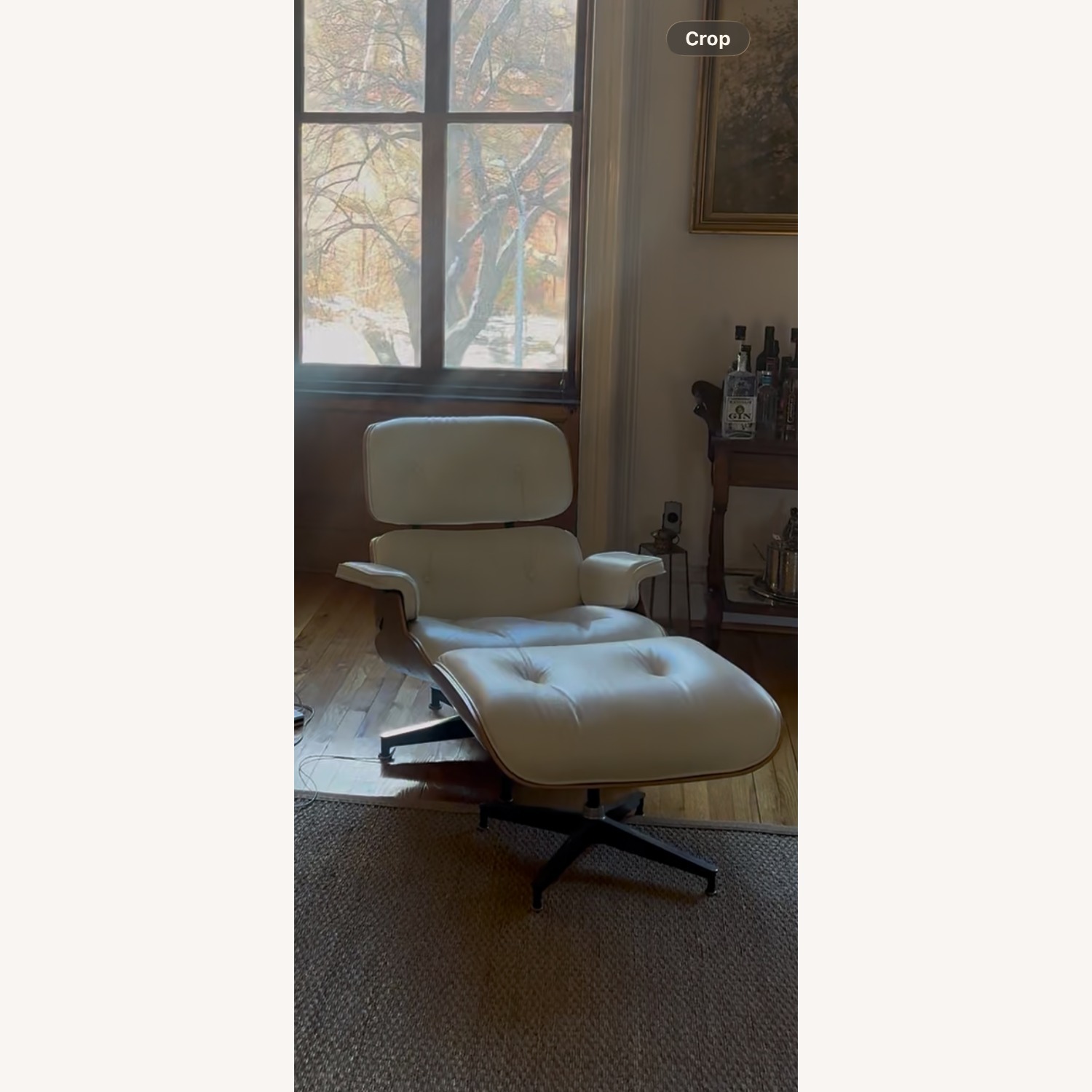 Herman Miller White Eames Lounge Chair and Ottoman - image-4