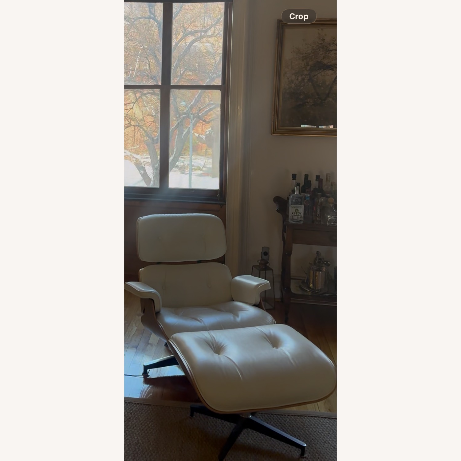 Herman Miller White Eames Lounge Chair and Ottoman - image-2