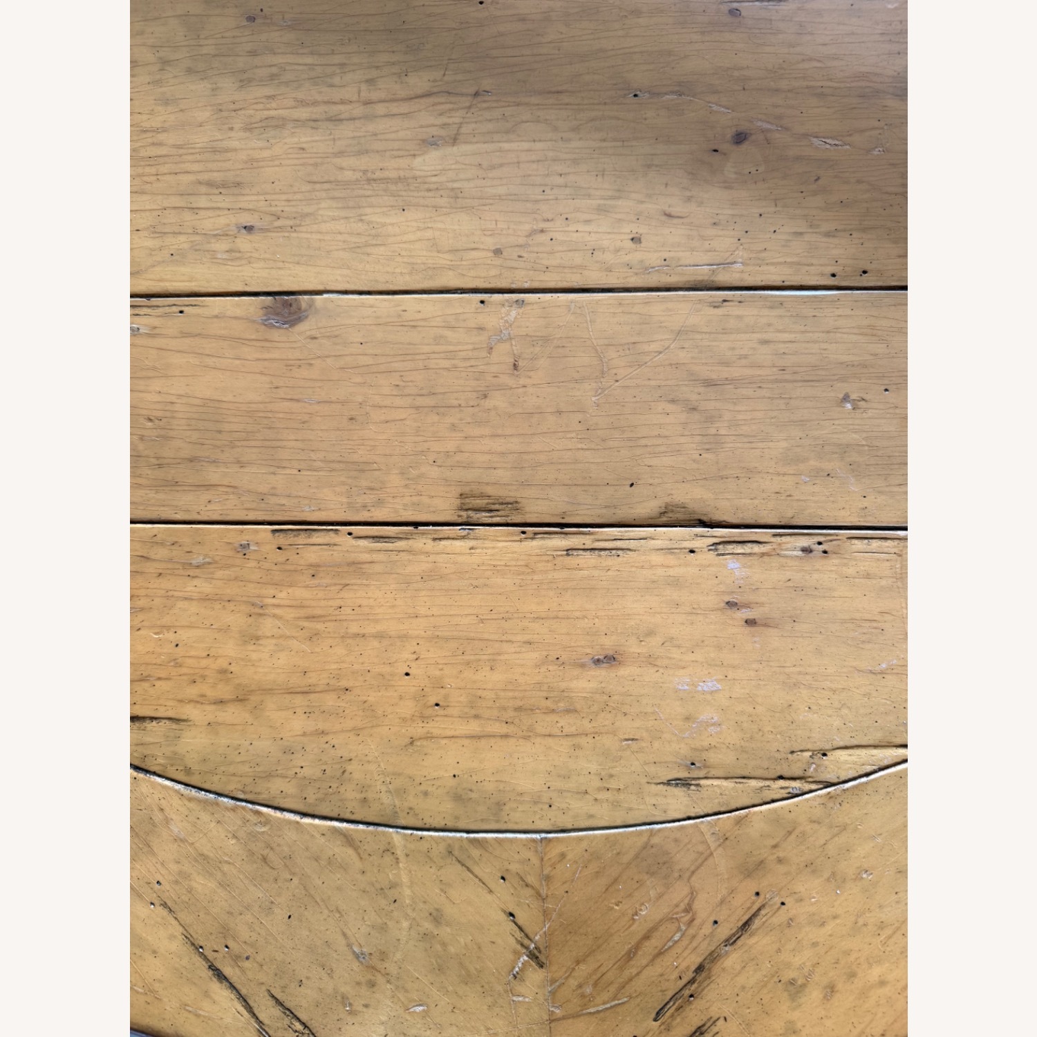 Vintage/Antique Finds Yellow Wood Dining Table - image-5