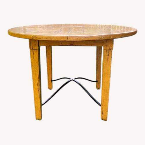 Used Vintage/Antique Finds Yellow Wood Dining Table for sale on AptDeco