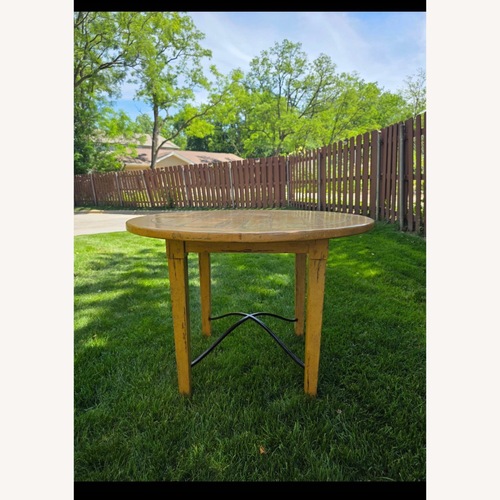 Used Vintage/Antique Finds Yellow Wood Dining Table for sale on AptDeco