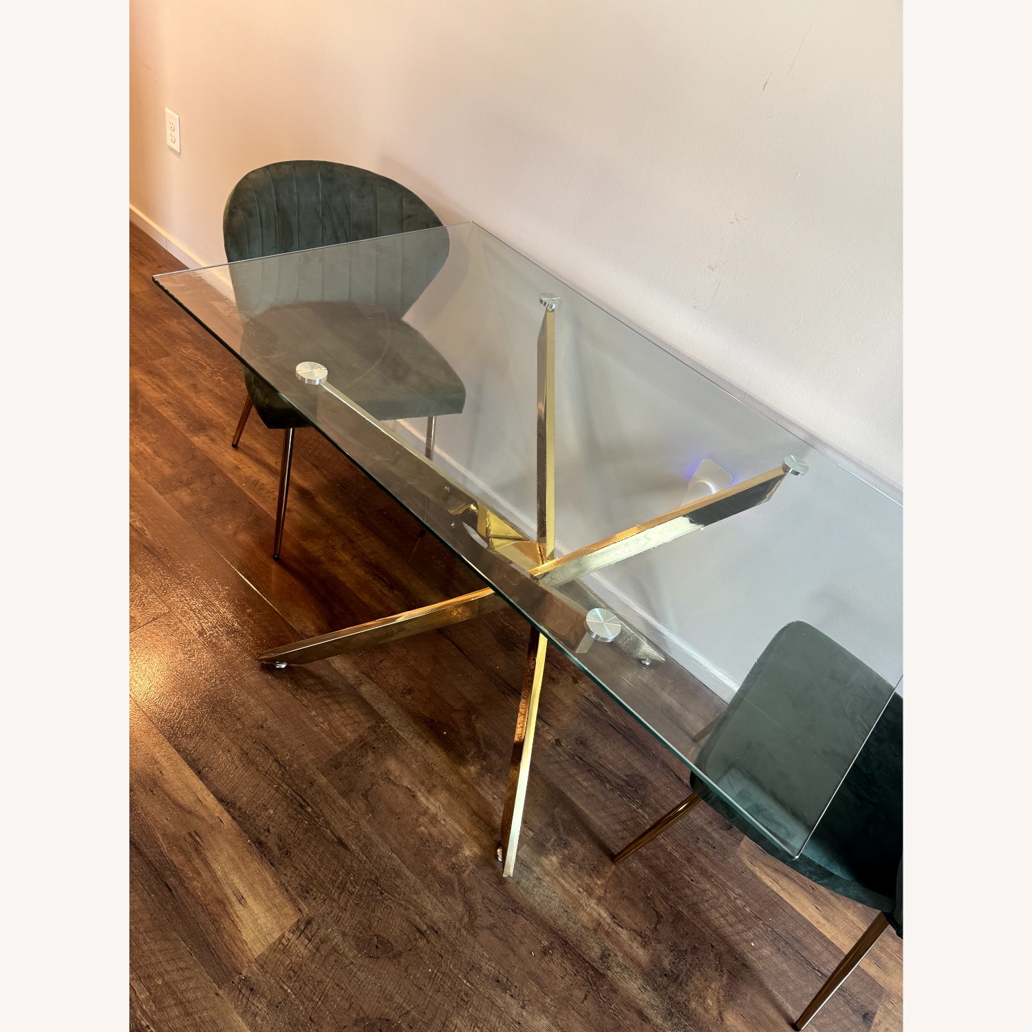 Transparent Glass Dining Table - image-5