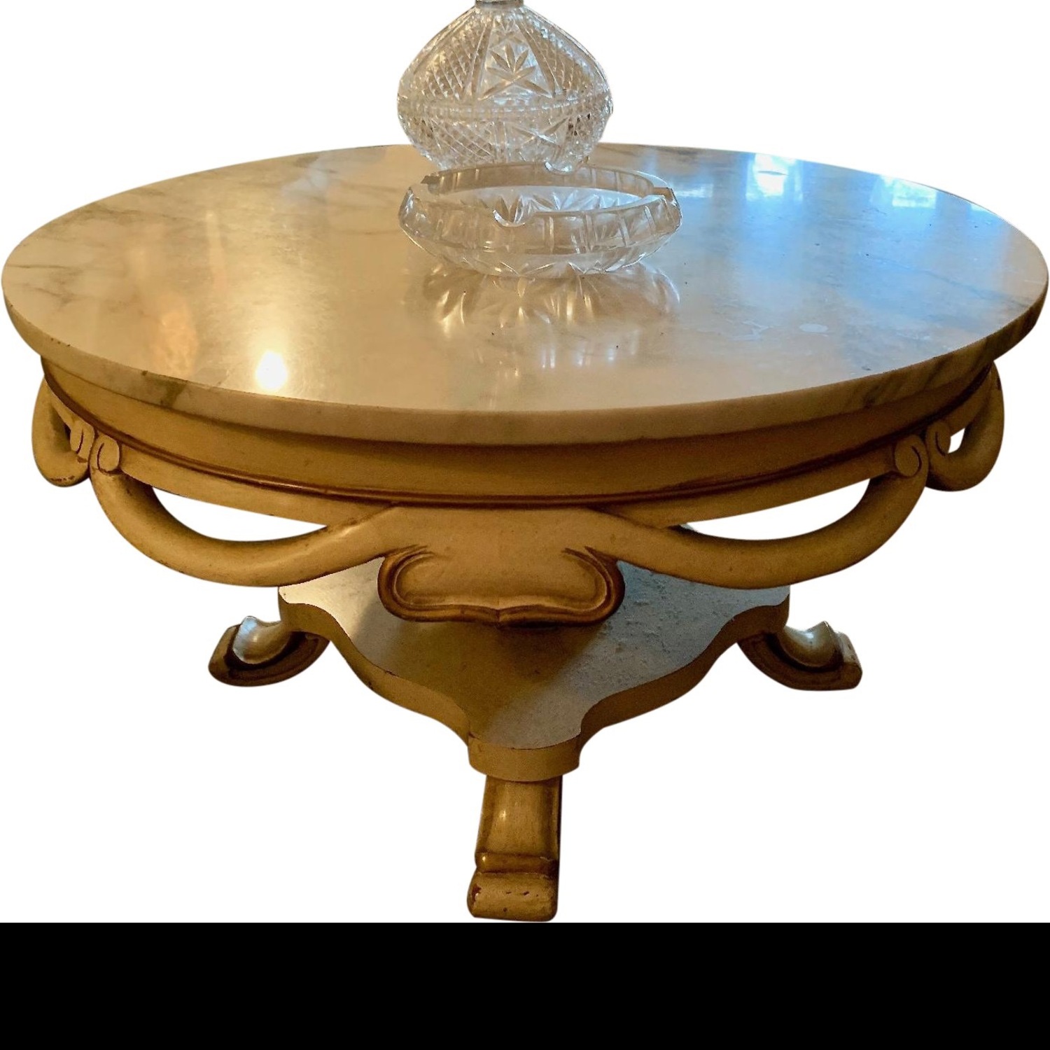 Vintage Marble Coffee Table - image-4