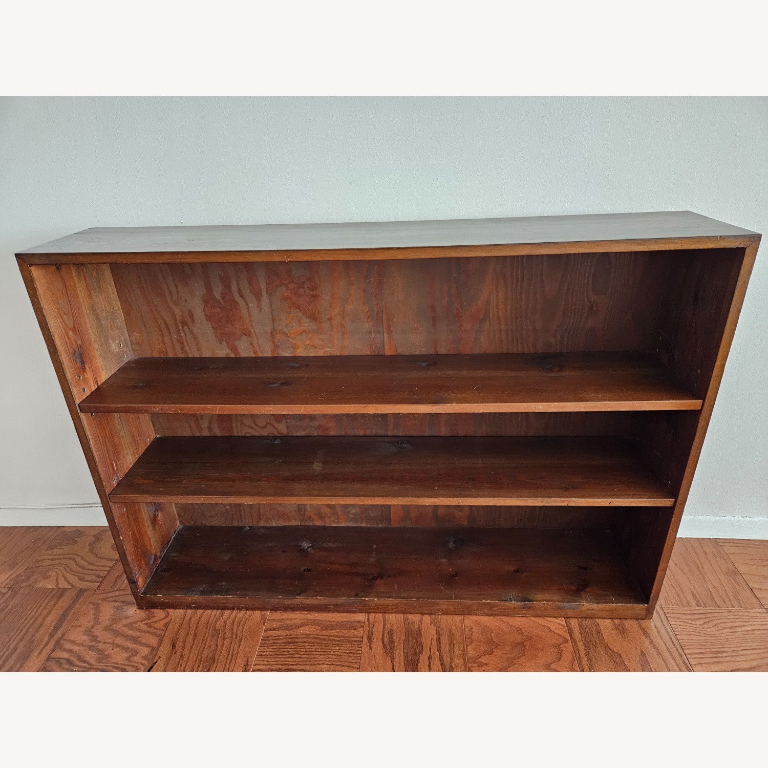 Dark Brown Wood Bookcase - image-1