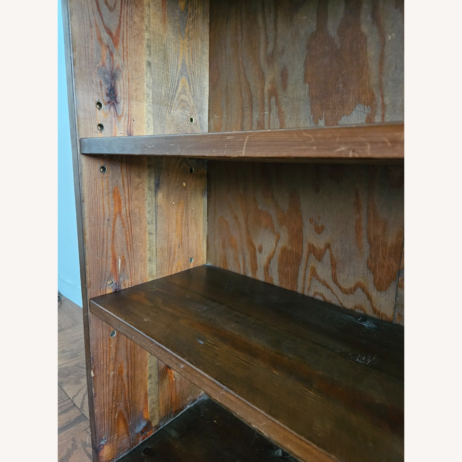 Dark Brown Wood Bookcase - image-3