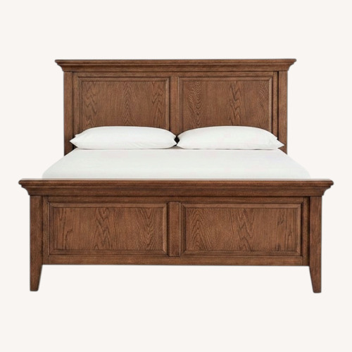 Used Pottery Barn Hudson Dark Brown Queen Bedframe  for sale on AptDeco