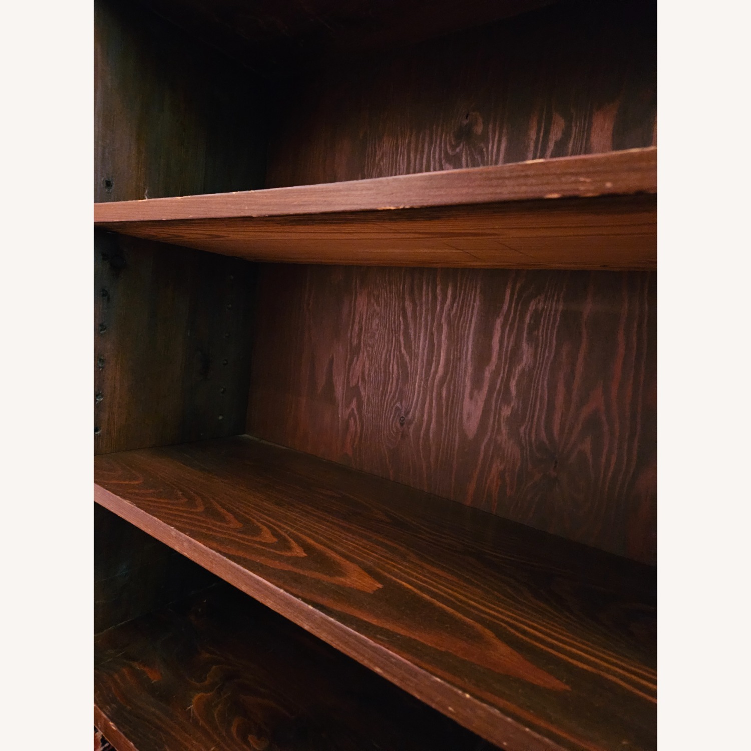 Dark Brown Wood Bookcase - image-4
