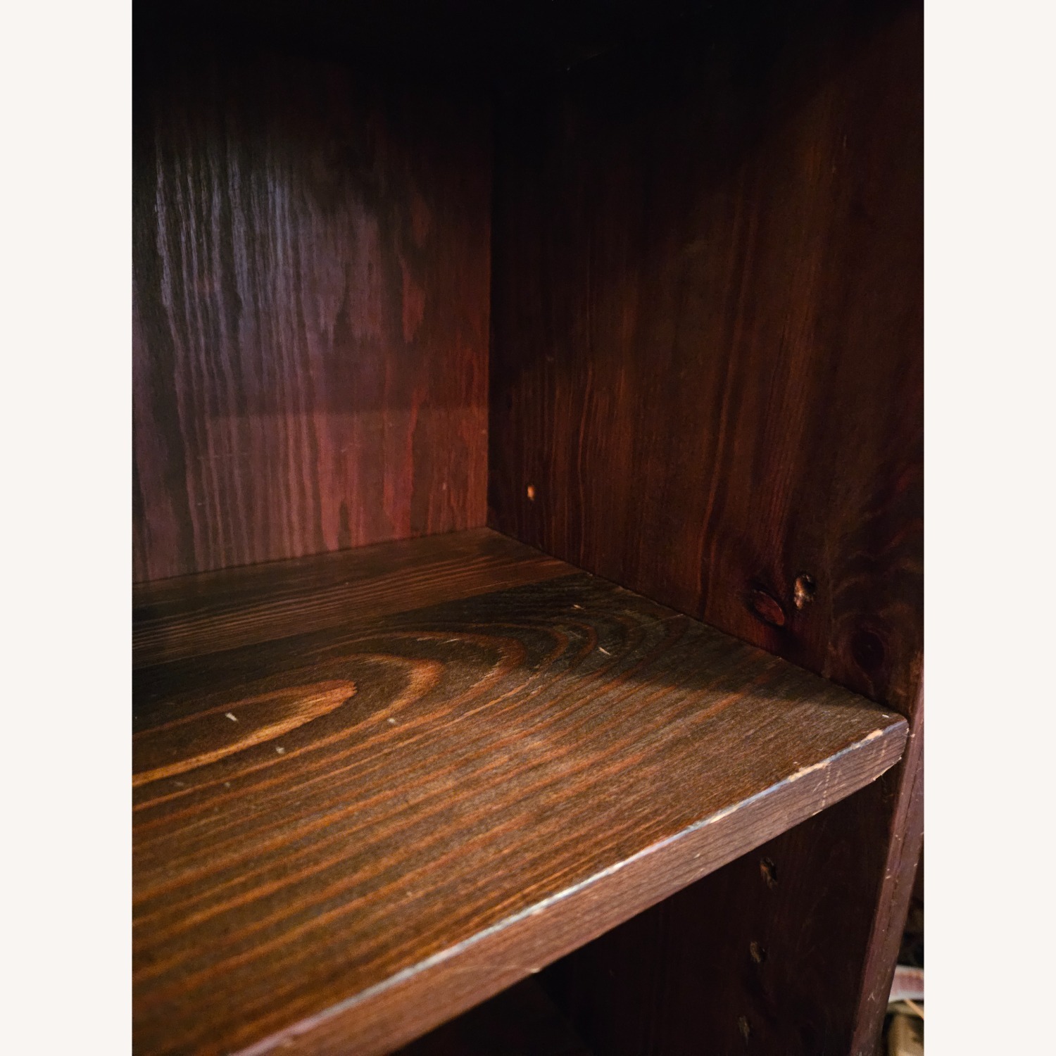 Dark Brown Wood Bookcase - image-3