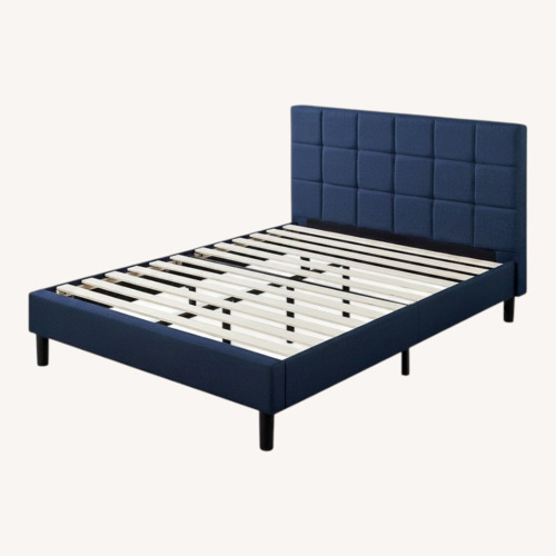 Used Dark Gray Fabric King Bed for sale on AptDeco