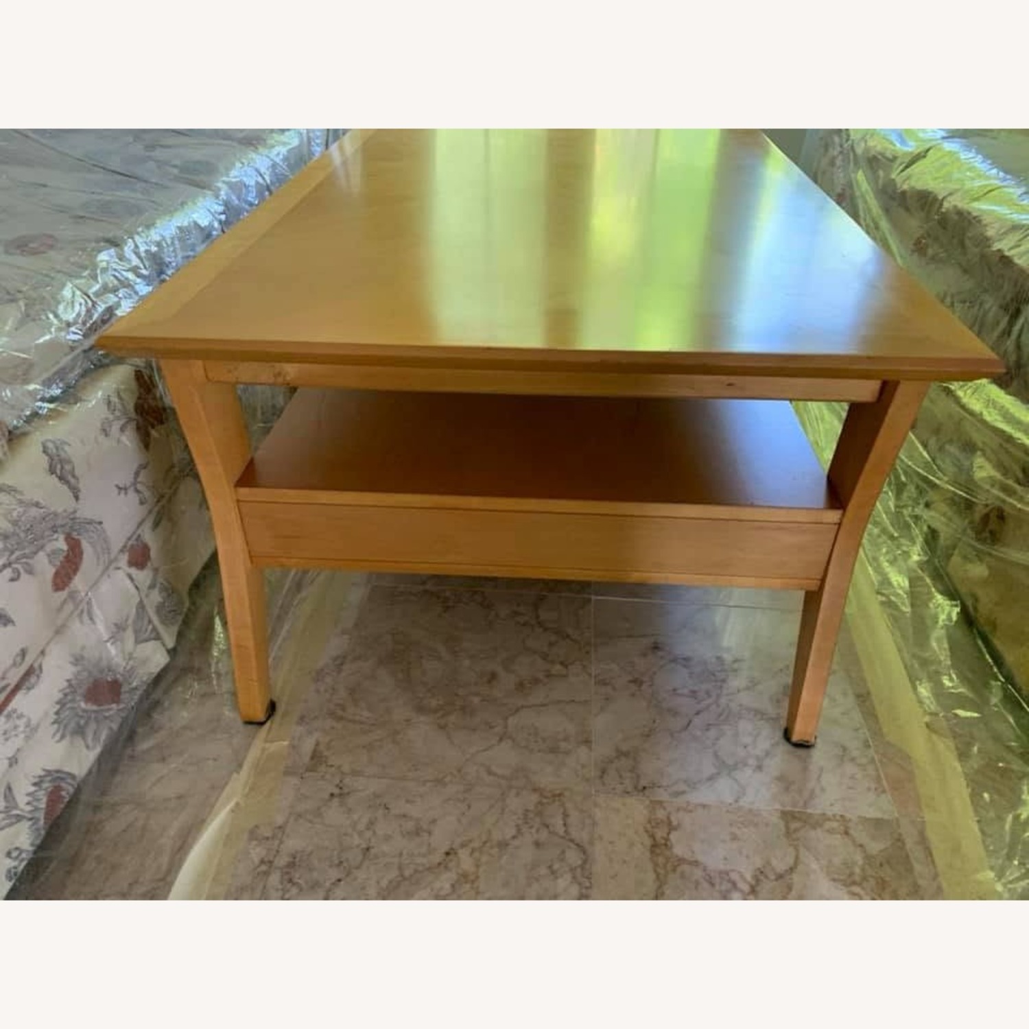 Natural Wood Coffee Table - image-3