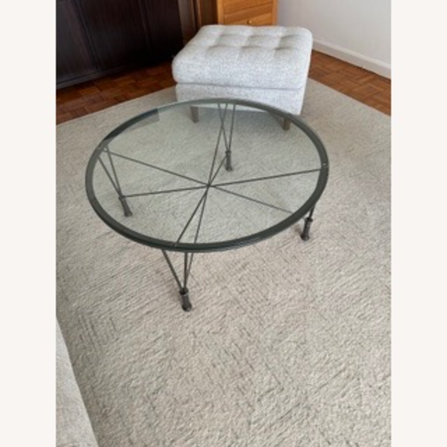 Round Glass Coffee Table - image-7