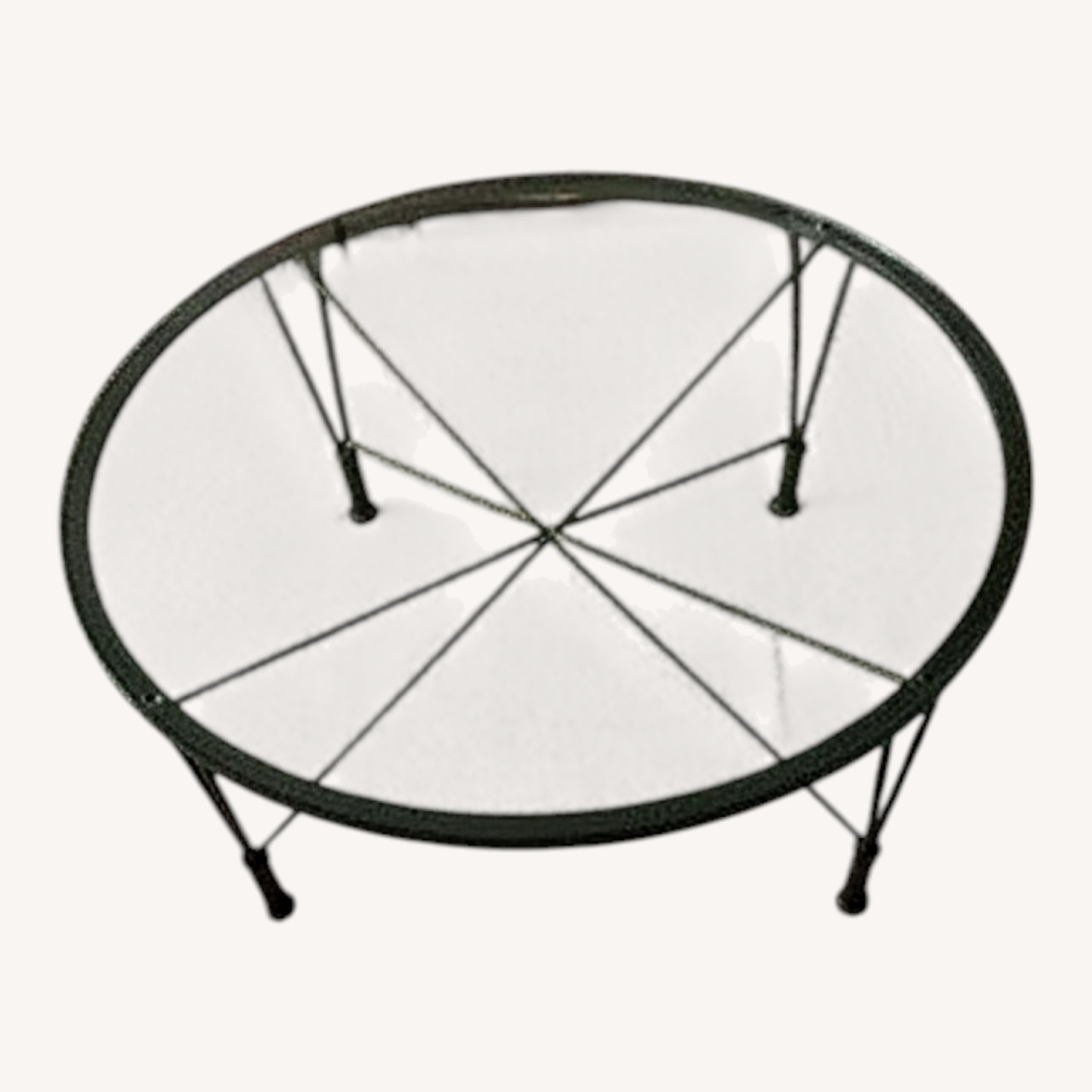 Round Glass Coffee Table - image-0