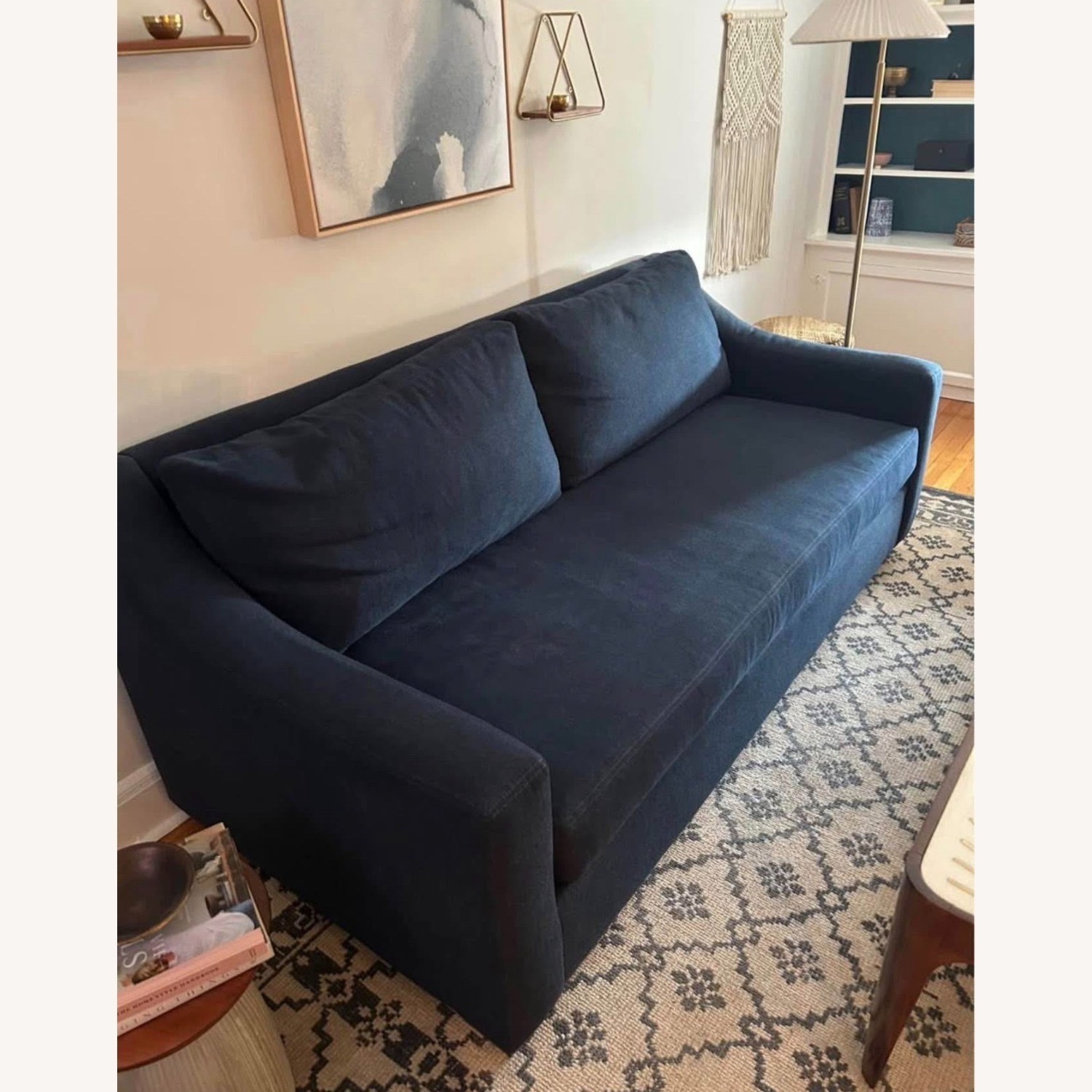 Pottery Barn Blue York Sofa - image-3