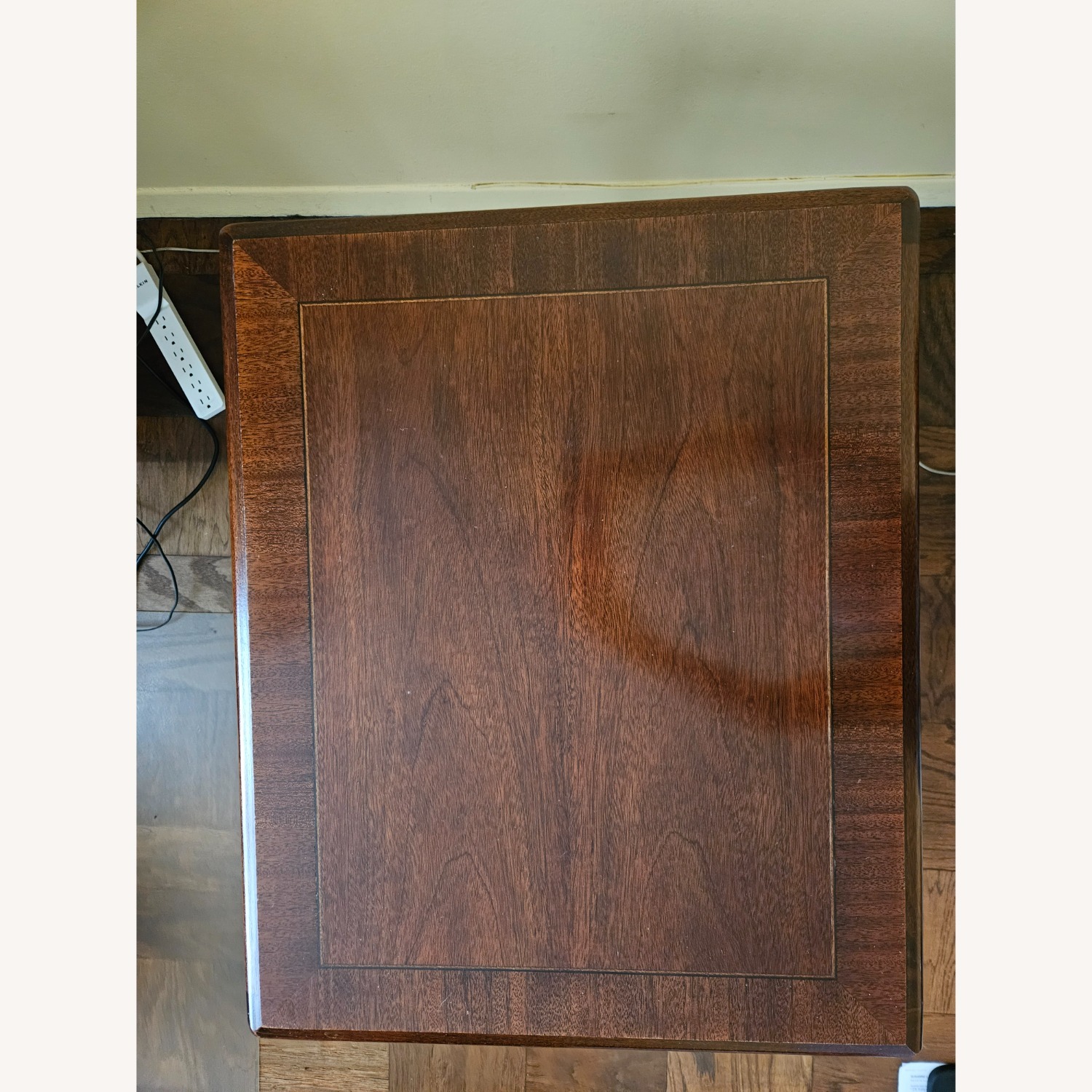 Dark Brown Wood Side Table - image-4