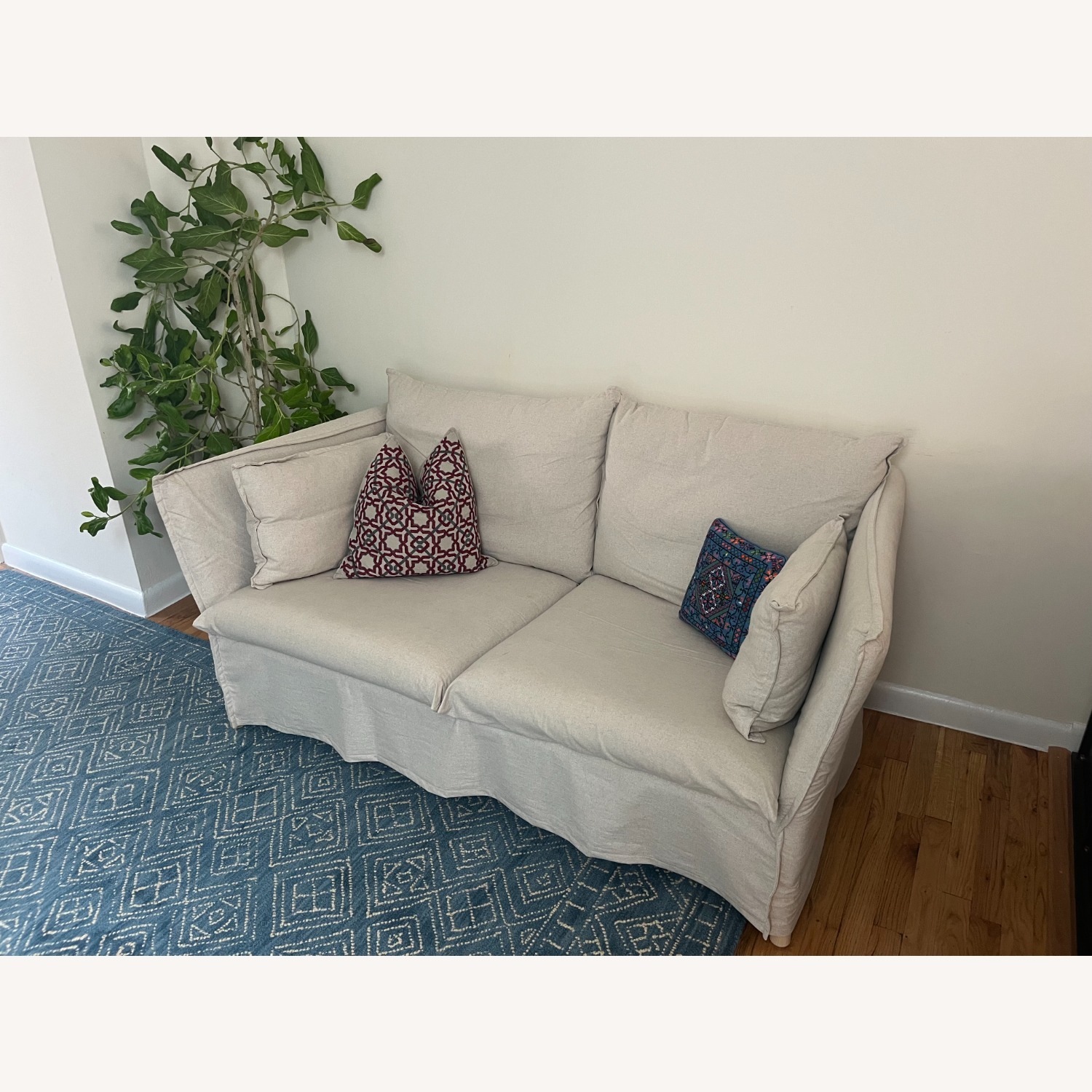 IKEA BACKSÄLEN Light Gray 2 Seater Sofa - image-2