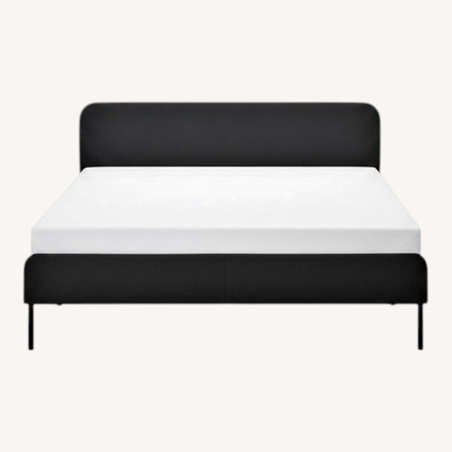 Used IKEA Slattum Queen Dark Gray Bed for sale on AptDeco