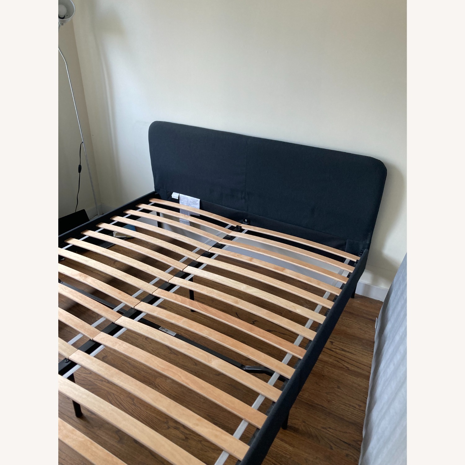 IKEA Slattum Queen Dark Gray Bed - image-4
