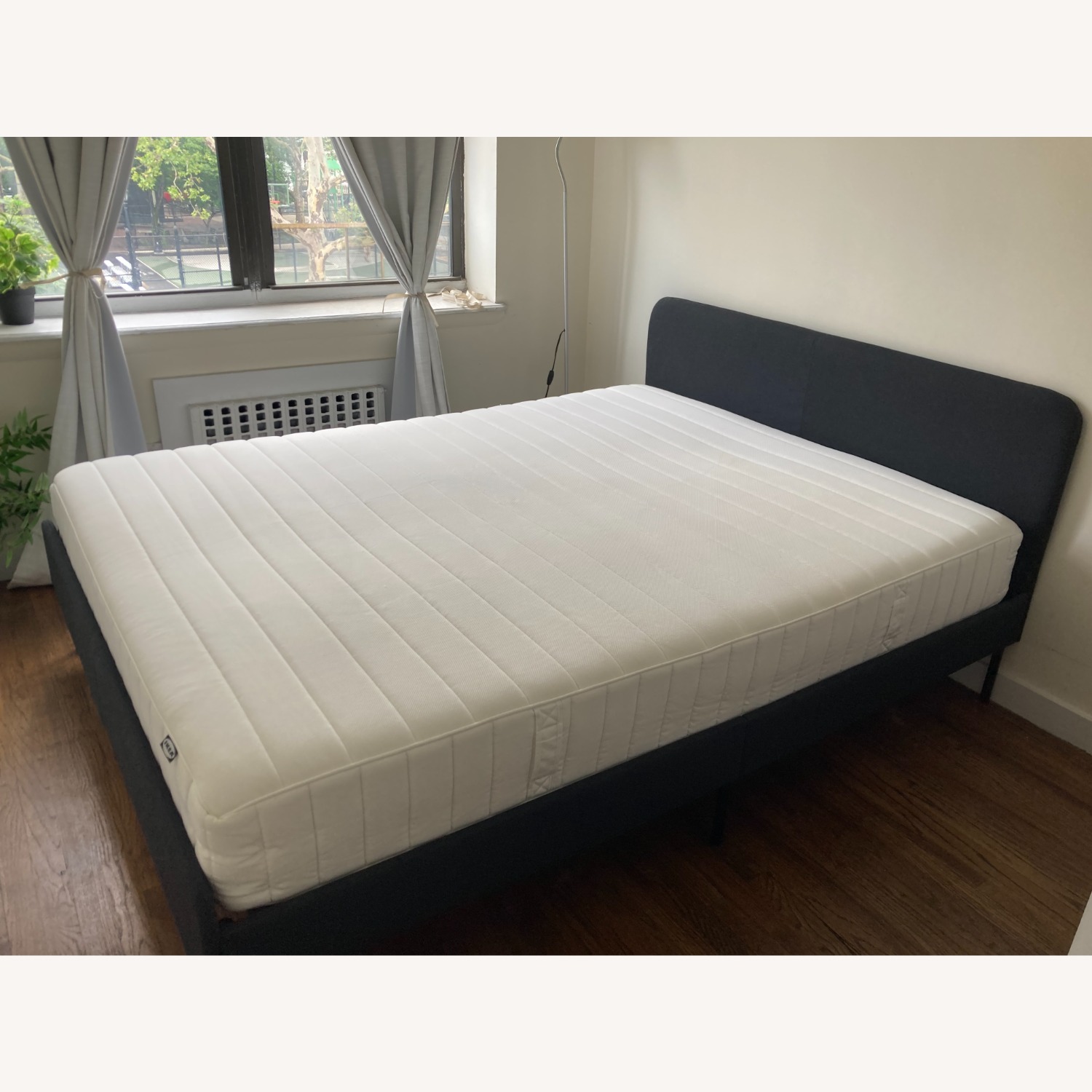 IKEA Slattum Queen Dark Gray Bed - image-1