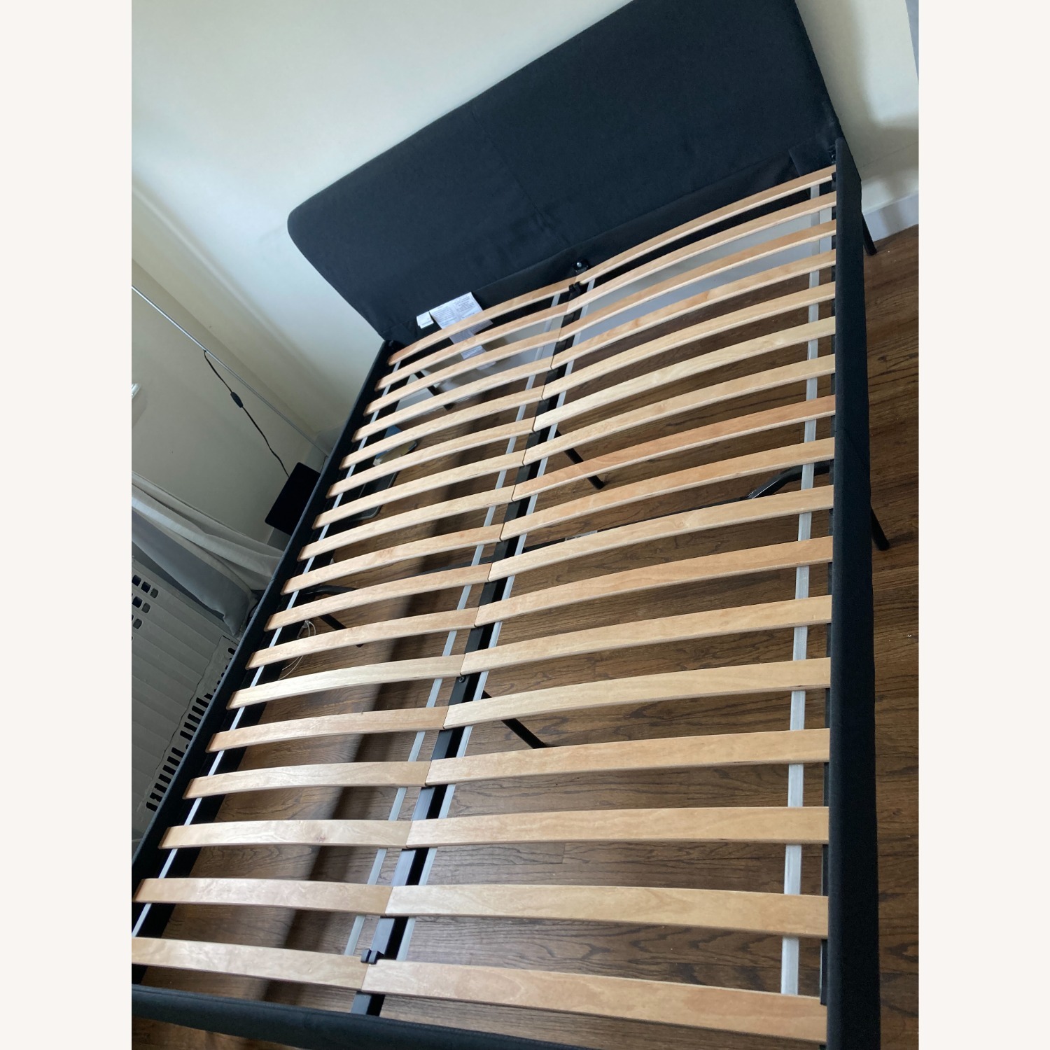 IKEA Slattum Queen Dark Gray Bed - image-5