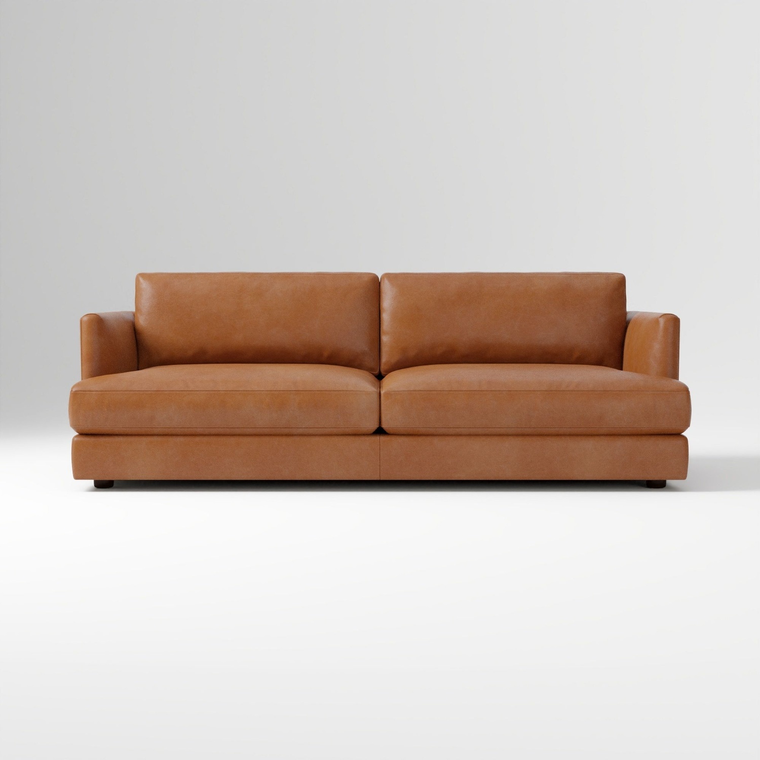 West Elm Haven 84” Leather Sofa - image-4