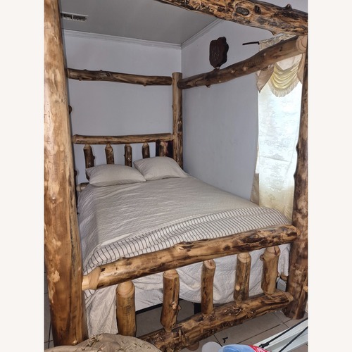 Used Furniture Barn Usa Wood Full Bed for sale on AptDeco