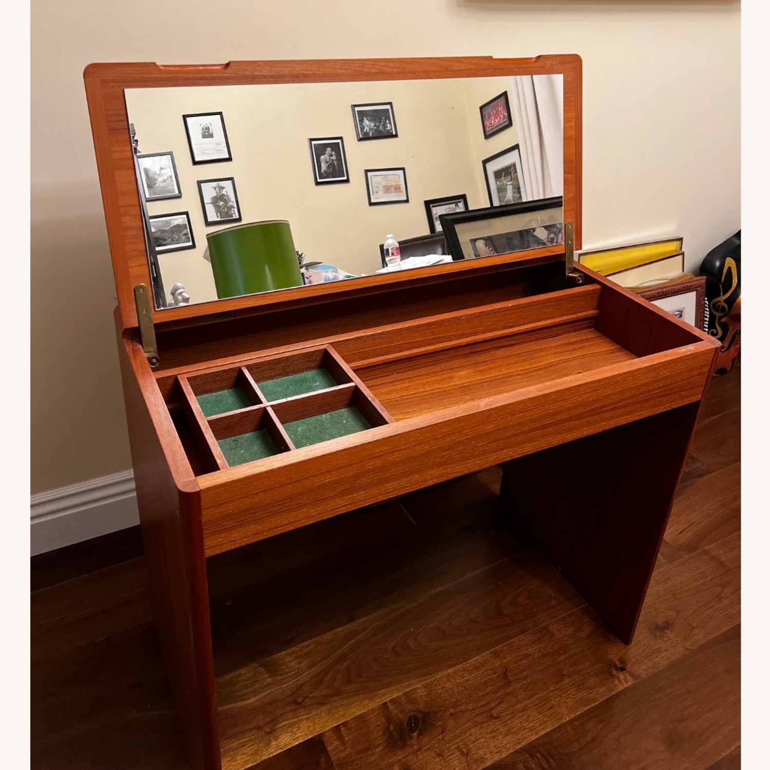Mid Century Teak Desk/Vanity - image-11
