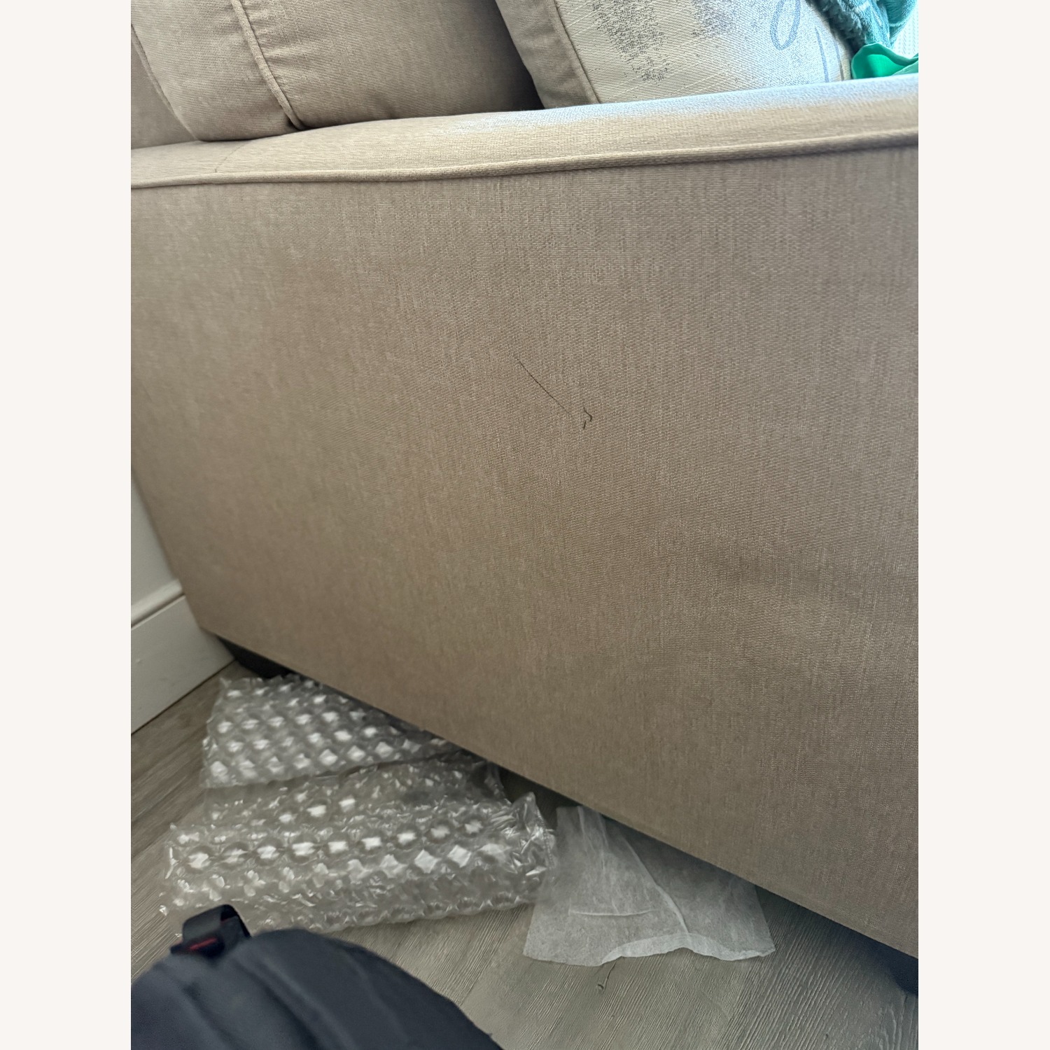 Ashley Furniture Altari Gold Fabric 3+ Seater Sofa - image-3