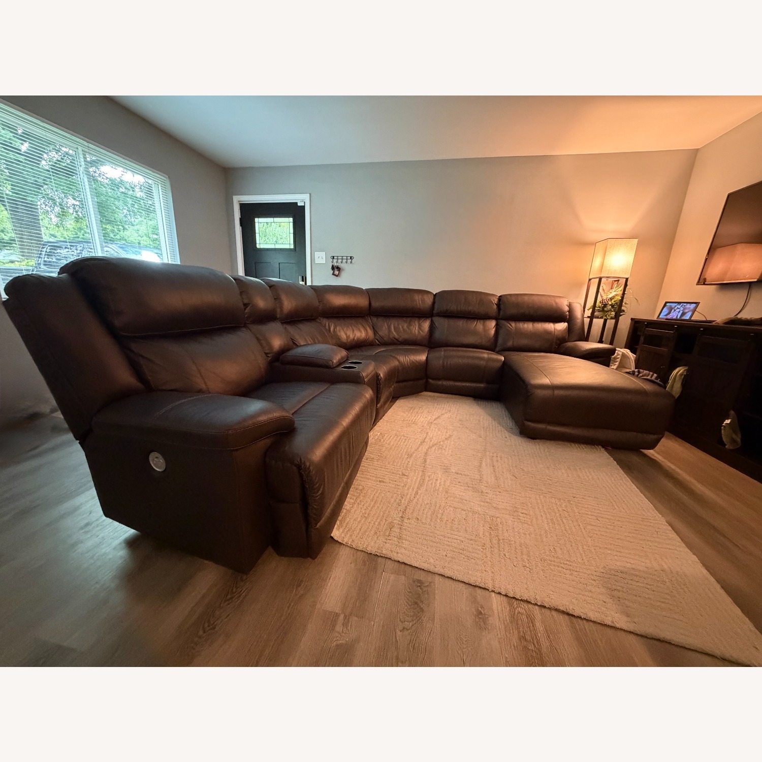VonKurt 6-Piece Power Leather Reclining Sectional - image-5